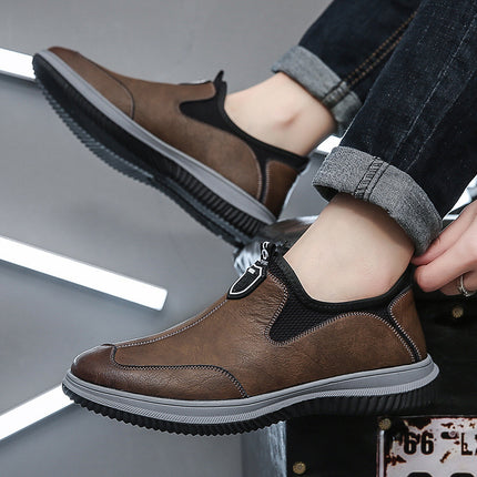2022 Spring and Autumn Soft Peas Shoes Men's Casual Driving Shoes Soft Sole Fashionable All-match Sneakers Board Shoes