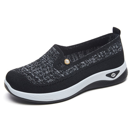 Shoes for Women, Versatile Summer New Cross-Border Shoes, Slip-On Cloth Shoes, Shallow Mouth, Lightweight Mother's Shoes, Fashionable Shoes