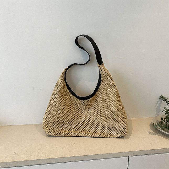 Handwoven Bags for Women 2025 New Trendy Fashion Retro Tote Bag Straw Bag Versatile Large Capacity Shoulder Bag