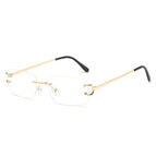 gold frame white film