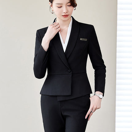 Overalls Women's Professional Elegant Suit suit Spring and Autumn Three-piece Set Small Executive Jewelry Store High-end Dress