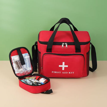 Household Portable Medicine Bag Oxford Cloth Large-Capacity Foldableing Medical Box Satchel Multi-Purpose First Aid Kit Medicine Storage Bag