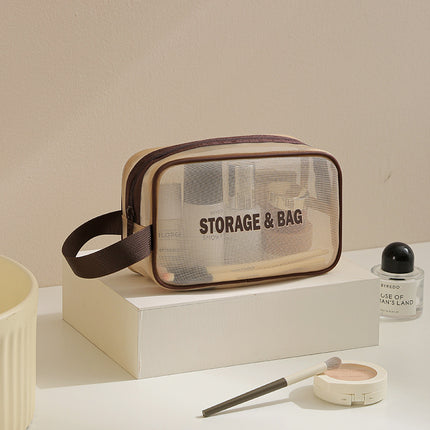 Bath Bag, Satchel Basket, Toiletry Bag, Men's Toothbrush Supplies, Mesh Bath Bag, Travel Swimming Storage, Waterproof