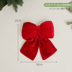 (red medium) gold velvet bow