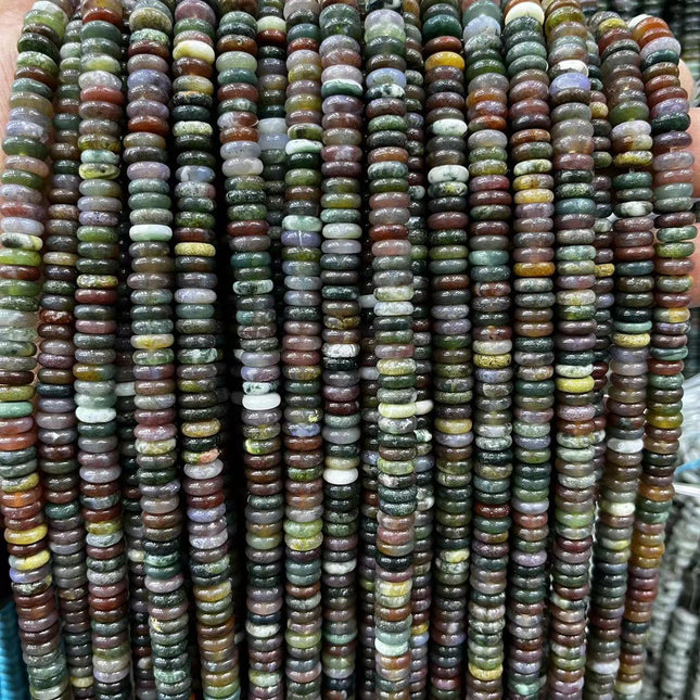 2×6 Natural Stone Colorfuled Crystal Abacus Beads Spacer Beads Beads Cross-Border Hot-Selling Jewelry DIY Bracelet Necklace