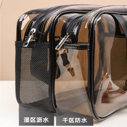 Toiletries Bag Portable Large Capacity Waterproof Travel Women's and Men's Bath Bag Cosmetic Bag Storage Bag Fitness Swimming Bag