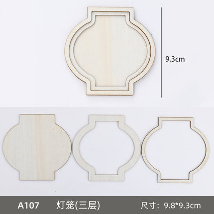 Handmade Bamboo DIY Fridge Magnet Wooden Frame Material Kit New Year's Day Parent-Child Handicraft Activity Cultural and Creative Salon Team Building Gift