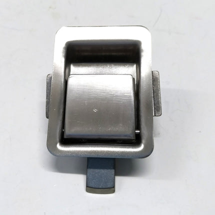 Flat Stainless Steel Handle Lock, Small Square Lock, Pull-Type Flat Lock with Stainless Steel Panel, Practical