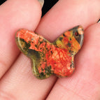 Flower green stone (single)