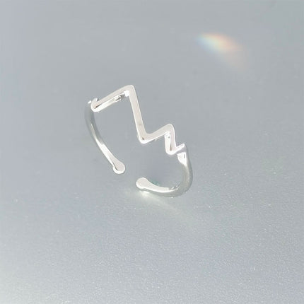 s925 sterling silver plated ring Women's wholesale niche women's high-end sense ins style simple ring light luxury retro ring wholesale