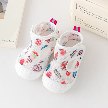 New Toddler Shoes Summer Single Mesh Breathable Boys and Girls Soft Sole Non-slip Baby Sandals Baby Shoes