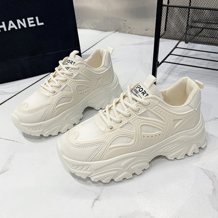 Feet Shoes Women's 2025 Spring and Autumn New Explosions All-match Casual Shoes sneaker Thick-soled White Shoes