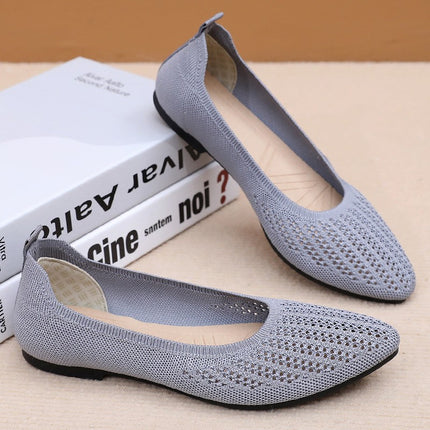 Women's Shoes Cross-Border Summer Casual Shoes Comfortable Breathable Shoes Lightweight Pointed Toe Shoes Versatile Shoes Women's Wholesale