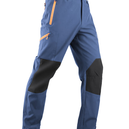 European and American Cross-border Four Seasons Men's and Women's Outdoor Mountaineering Pants Knee-pads Windproof Soft Shell Pants Scratch-resistant Wear-resistant Outdoor Rushover Pants