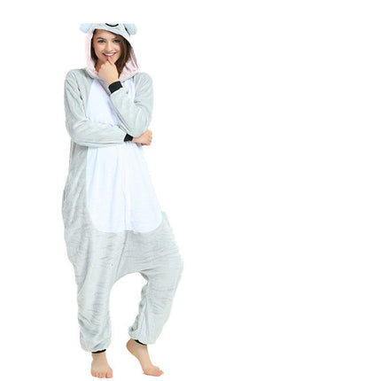 Cross-Border Cartoon One-Piece Pajamas Animal Flannel Winter Thickened Cross-Border Dinosaur Pegasus Tiger Unicorn