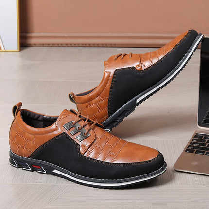 Cross-border Amazon Board Shoes Men's New Shoes Summer Fashion Men's Shoes Casual Shoes plus size British Style Lace-up