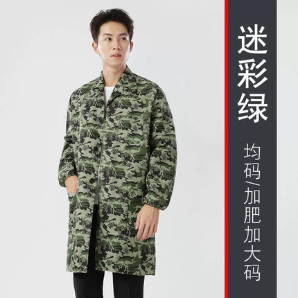 Blue coat overalls printing and handling labor protection clothing embroidery long sleeve dust-proof clothing tooling wholesale factory overalls printing