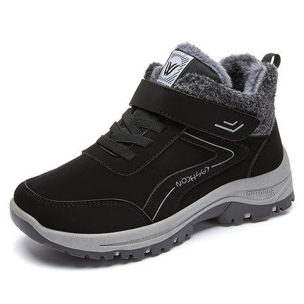 Snow Boots Men's Winter New Cotton Boots fleece-lined Thickened Outdoor Warm Cold Short Boots Casual Step Shoes Warm Cotton Shoes