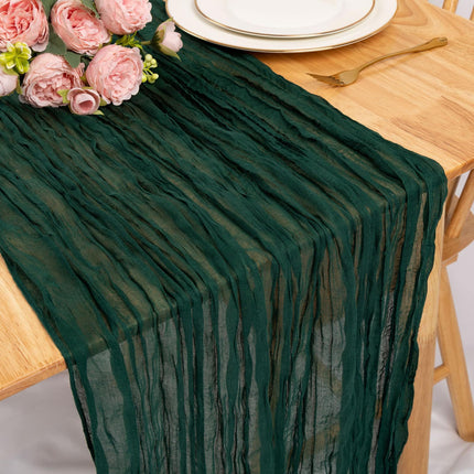 Cross-border foreign trade wholesale Bali yarn wrinkled table flag twist table flag tablecloth wedding party decoration wrinkled table flag