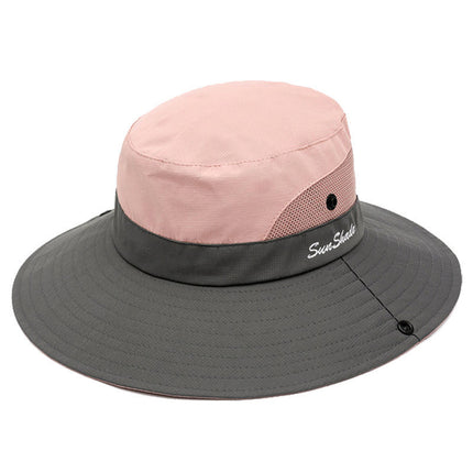 Hat Women's Summer Sun Hat Women's Sunscreen Hat Foldable Early Spring Breathable Sunshade Outdoor Mountaineering Leisure Fisherman Hat