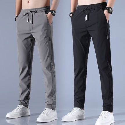 2025 New Straight Loose Summer Thin Dress Pants Slim Air Conditioning Sports Pants Loose Casual Long Trousers for Men
