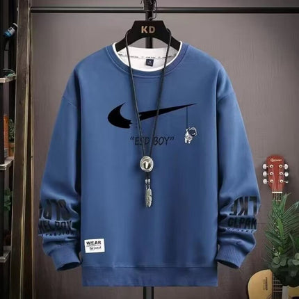 Junior High School Student Sweatshirt Men's T-Shirt Inner Wear Youth Spring & Fall New Style High School Student Spring Bottoming Shirt Big Children's Men's Clothing