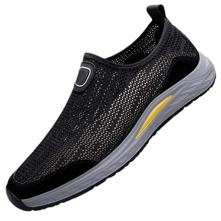 Lightweight One-piece Mesh Running Shoes Men's Summer New Flying Weaving Autumn Breathable Sneakers Men's Shoes