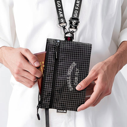 2025 New Hanging Neck Hands Pocket RFID Anti-theft ID Bag Multifunctional Storage Bag Mobile Phone Bag Coin Purse Going Abroad