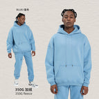 Sweatshirt (hooded style)-blue / S