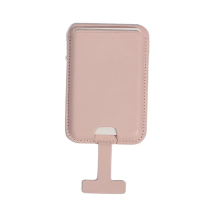 Cross-Border Phone Lanyard with Tail, Anti-Lost Card Holder Suitable for Apple Magsafe Magnetic Card Holder, Back-Stick Leather Card Clip