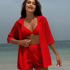 9199 red three-piece set / S