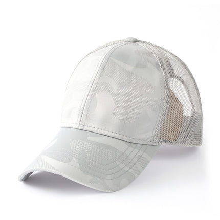 Outdoor Camouflage Deepened Large-Size Baseball Cap for Men and Women, Summer Mesh Breathable Thin Sunshade Sports Casual Cap