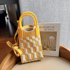 Checkered yellow