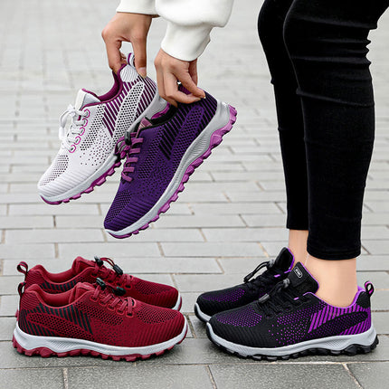 Women's Summer New Walking Shoes, Soft-Soled Running Shoes for Middle-Aged and Elderly People, Breathable Sports Shoes for Couples, Gift Wholesale Travel Shoes