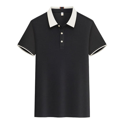 New POLO Advertising Shirt Waiter Work Clothes T-Shirt Short Sleeve Summer Hot Pot Barbecue Milk Tea Hotel Foil Print
