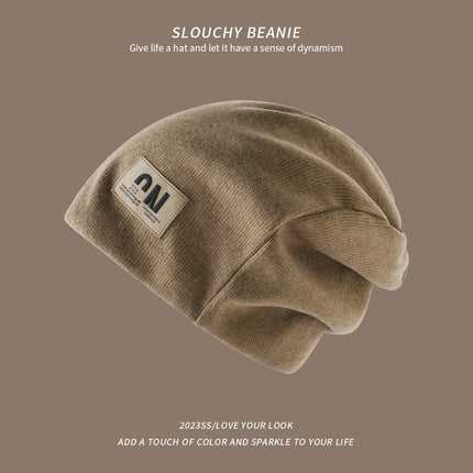 Postpartum Confinement Hat Autumn and Winter Face-Slimming Hat Windproof Cold-Proof Maternity Turban Warm Slouchy Beanie Pullover Hat for Women