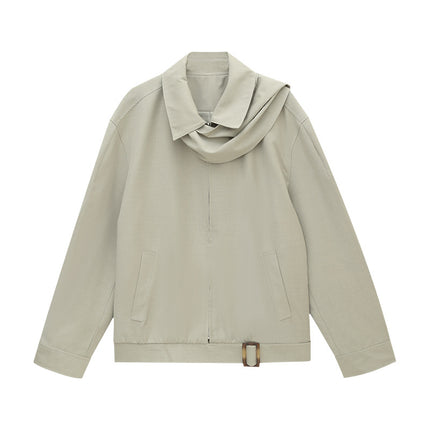 Love and Nancy Thirteen Lines Minimalist Autumn Style Three-Dimensional Versatile Layered Unisex Jacket for Women 02763