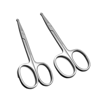 Spot Eyebrow Scissors Stainless Steel Eyebrow Trimming Scissors Beauty Round Nose Hair Scissors Pointed Beauty Scissors Beauty Tools Small Scissors