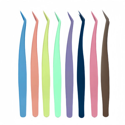 High Precision False Eyelash Tweezers Professional Grafting Tool Golden Feather Clip for Beginners Eyelash Specialist Novice Wholesale