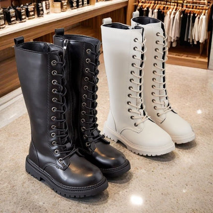 Girls' Boots, No More Than Knee-High, Autumn and Winter High Boots, Catwalk Performance Boots, Kidsren's Fashion Princess High Boots, Simple