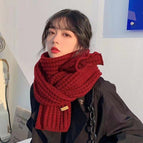 Small scarf-burgundy