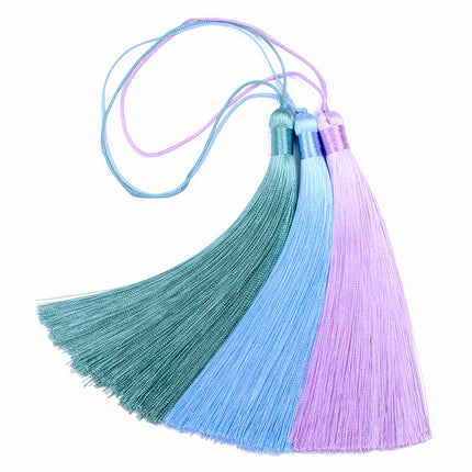 13cm Closed Tassel Fan Accessories Chinese Style Fan Pendant Bookmark Clothing Hanging Spike Accessories Jewelry Decoration Tassel