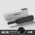 Obsidian black [automatic] 96 ribs + reinforced windproof - vinyl sunscreen umbrella