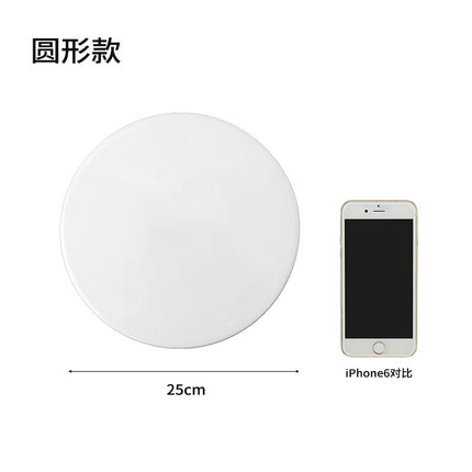 Ceramic Cake Plate Pure White Square Plate Dessert Display Dish Baking Tableware Buffet Round Swing Plate Long Square Plate