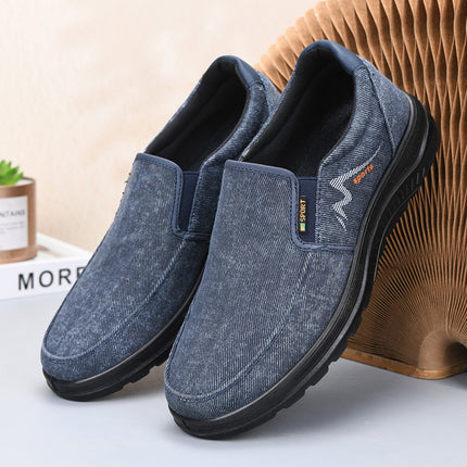 Spring and Autumn New Men's Casual Single-layer Shoes Light Sole Old Beijing Men's Cloth Shoes Outdoor Breathable Shoes