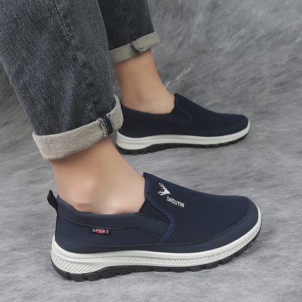 Wholesale and retail old Beijing cloth shoes men's soft bottom breathable middle-aged father non-slip elderly walking shoes