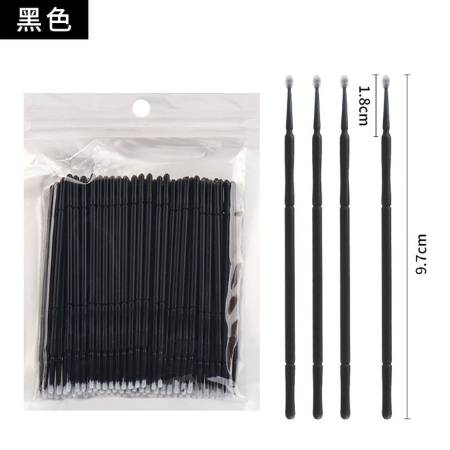 Wholesale Eyelash Extension Cotton Swabs, Disposable Small-Headed Eyelash Cleaning Cotton Sticks, Makeup Removal, Beauty Eyelash Micro Brushes