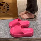 9012 rose red platform slippers / 36-37