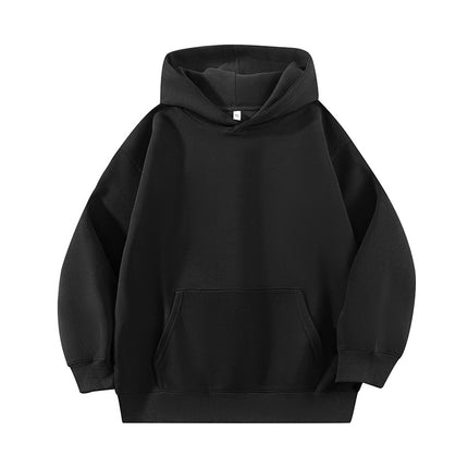 Light Gray 500g Heavyweight Round Neck Pullover Sweatshirt for Men and Women Japanese Style Style Loose Casual Versatile Long-Sleeved Top Autumn and Winter