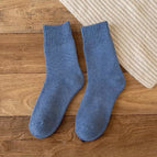 Solid color terry: blue / 5 pairs/free size